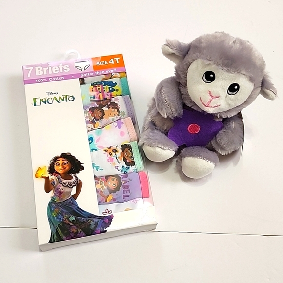 Disney Other - NWT Disney Encanto Girl 7-Pack Briefs Underwear Multicolor + Cozy Bear, sz 4T